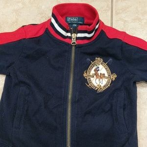 🎉 Host Pick 🎉 Classic Polo baby jacket in navy and red w/pants